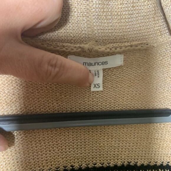 Maurices Women's Geo Aztec Western Hippie Fringe Festival Cardigan - Size XS - Picture 4 of 7